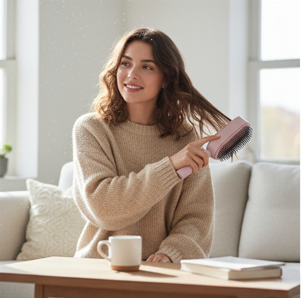 EveBrush™—Self-Cleaning Hair Brush